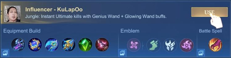 Build Aamon oleh Influencer - KuLapOo pada meta oktober 2024